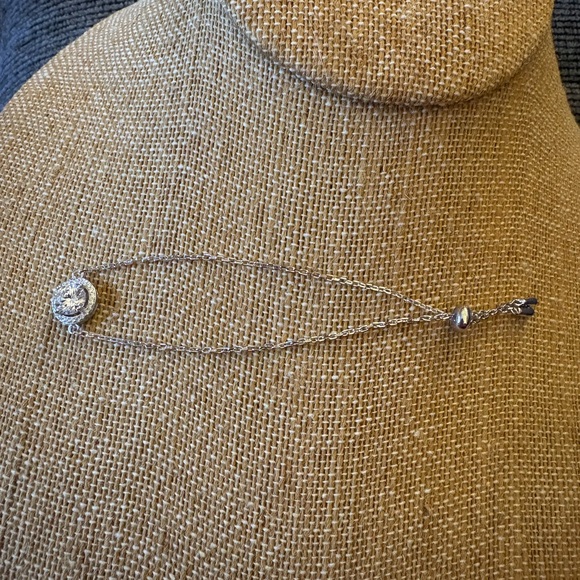 Jewelry - Solid Sterling Silver One Carat Moissanite Bolo Bracelet New in Package RARE